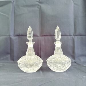 Vintage Waterford Crystal Vinegar Decanters with Stoppers